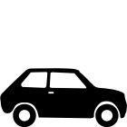 Icône représentant une voiture, soulignant les services d’usinage et de réparation de moteurs pour véhicules légers.